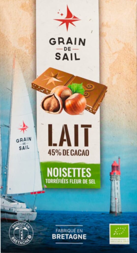 Photo d'un tablette de chocolat "Grain de Sail"